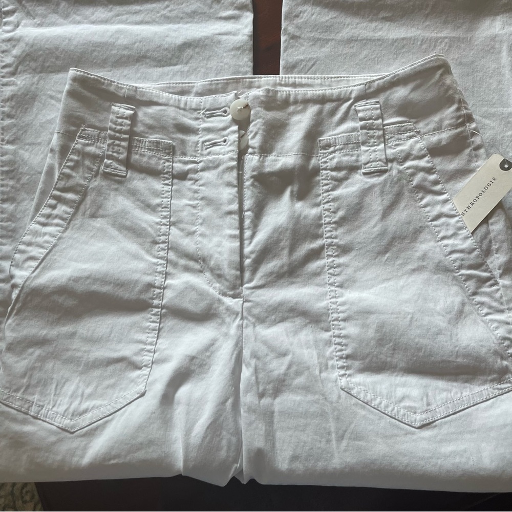Anthropologie Naomi Linen Wide Leg Flare Pants by Maeve